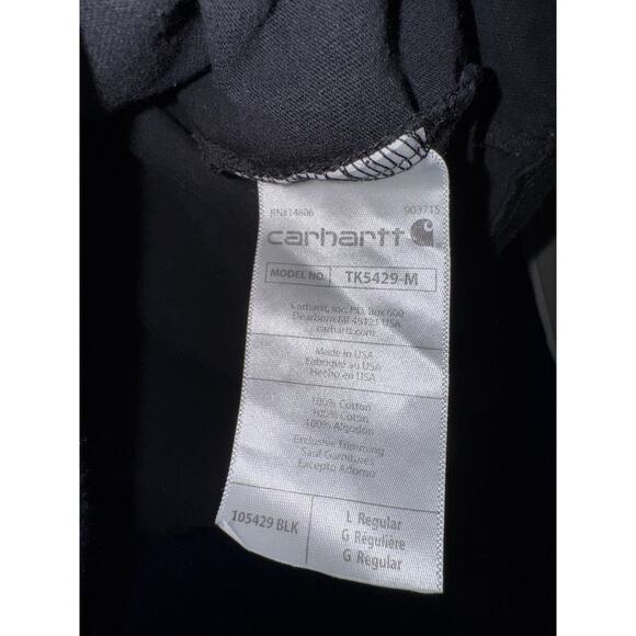 Carhartt Camo Flag Relaxed Fit Long Sleeve T Shirt Men's Size Large Utility Work - Picture 6 of 6